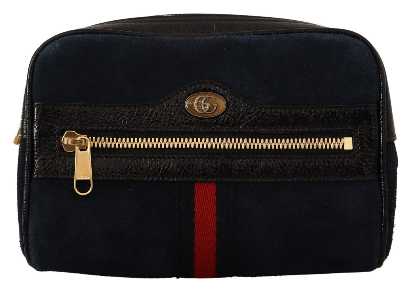 Elegant Blue Suede Belt Bag