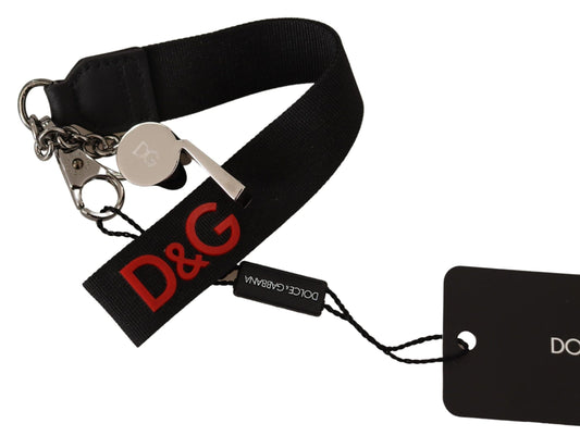 Elegant DG Logo Embossed Keyring with Whistle