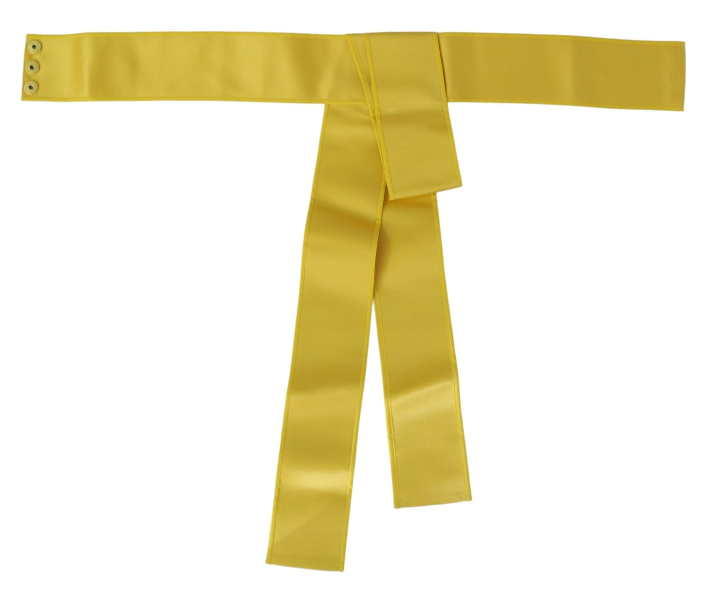 Chic Silk Yellow Women's Elegant Belt