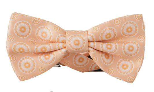 Elegant Silk Orange Bow Tie