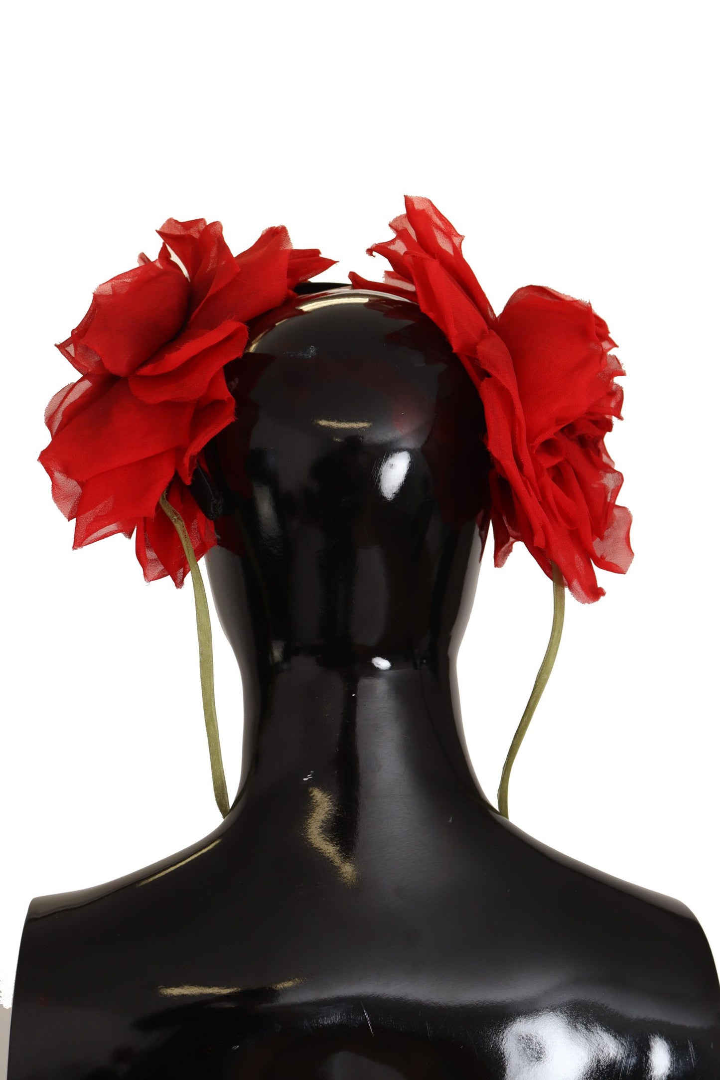 Elegant Silk Roses Applique Headband