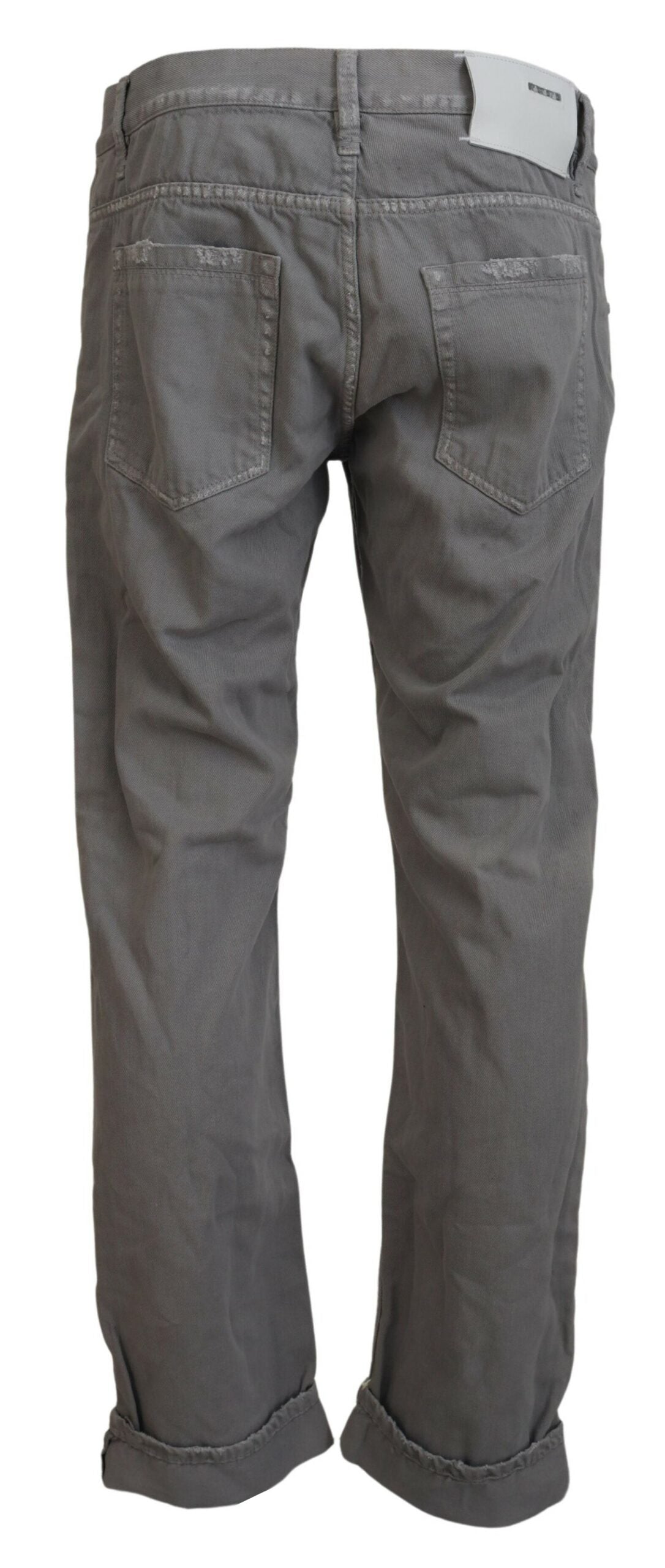 Sleek Regular Denim Gray Jeans