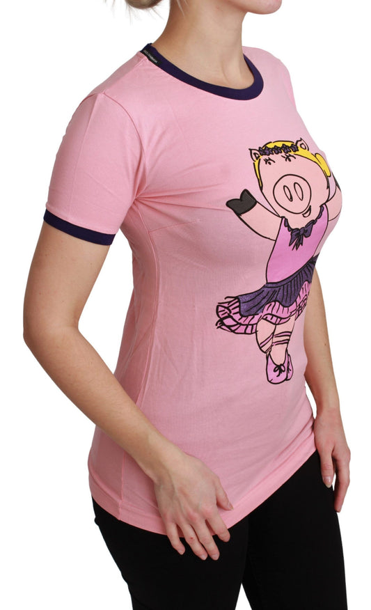 Pink Crewneck Year of the Pig T-Shirt