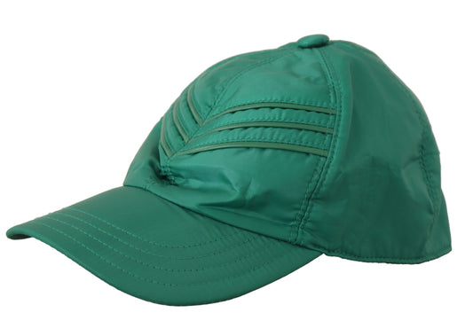 Elegant Green Cotton Baseball Hat