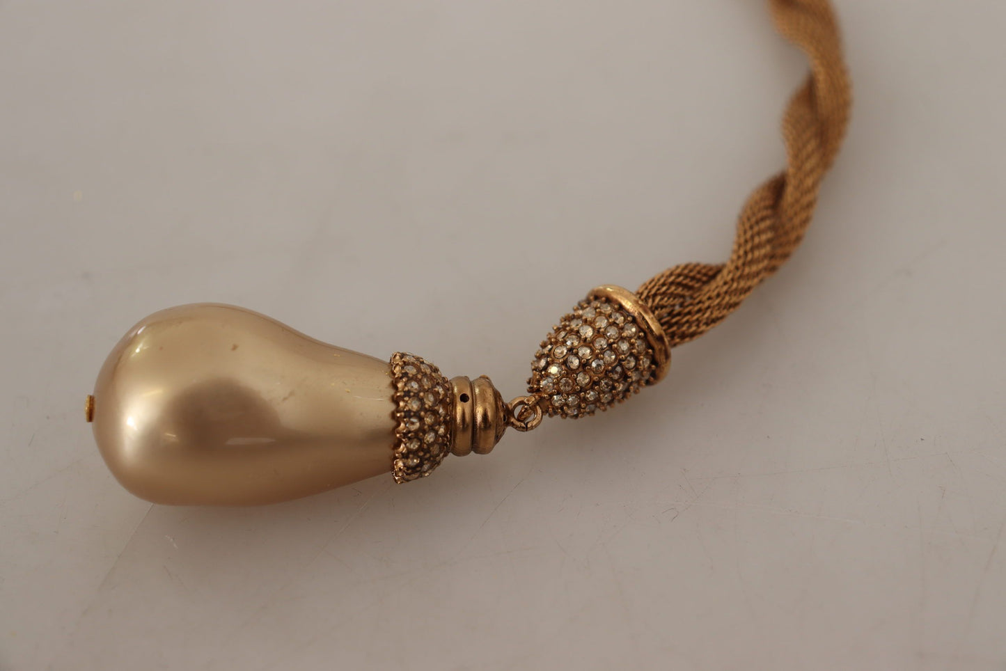 Golden Leopard Beaded Choker Necklace