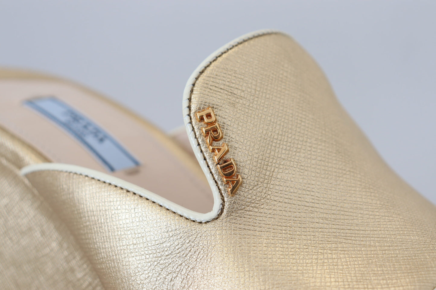 Elegant Gold Leather Wedge Sandals