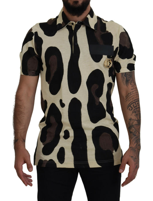 Multicolor Cow Print Casual T-Shirt
