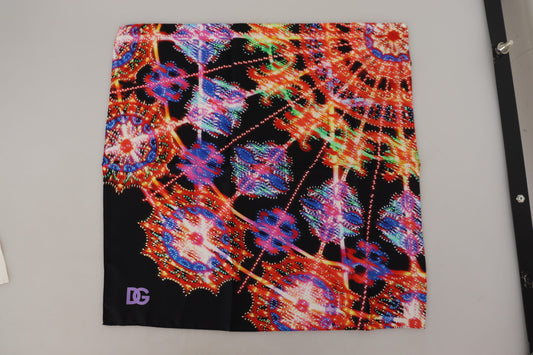 Multicolor Printed Silk Shawl Wrap Scarf