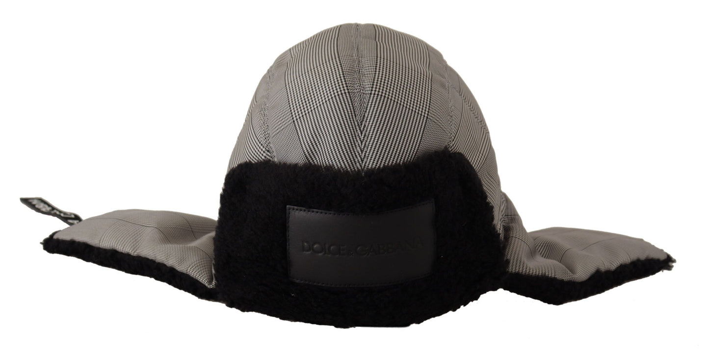 Elegant Gray Trapper Hat
