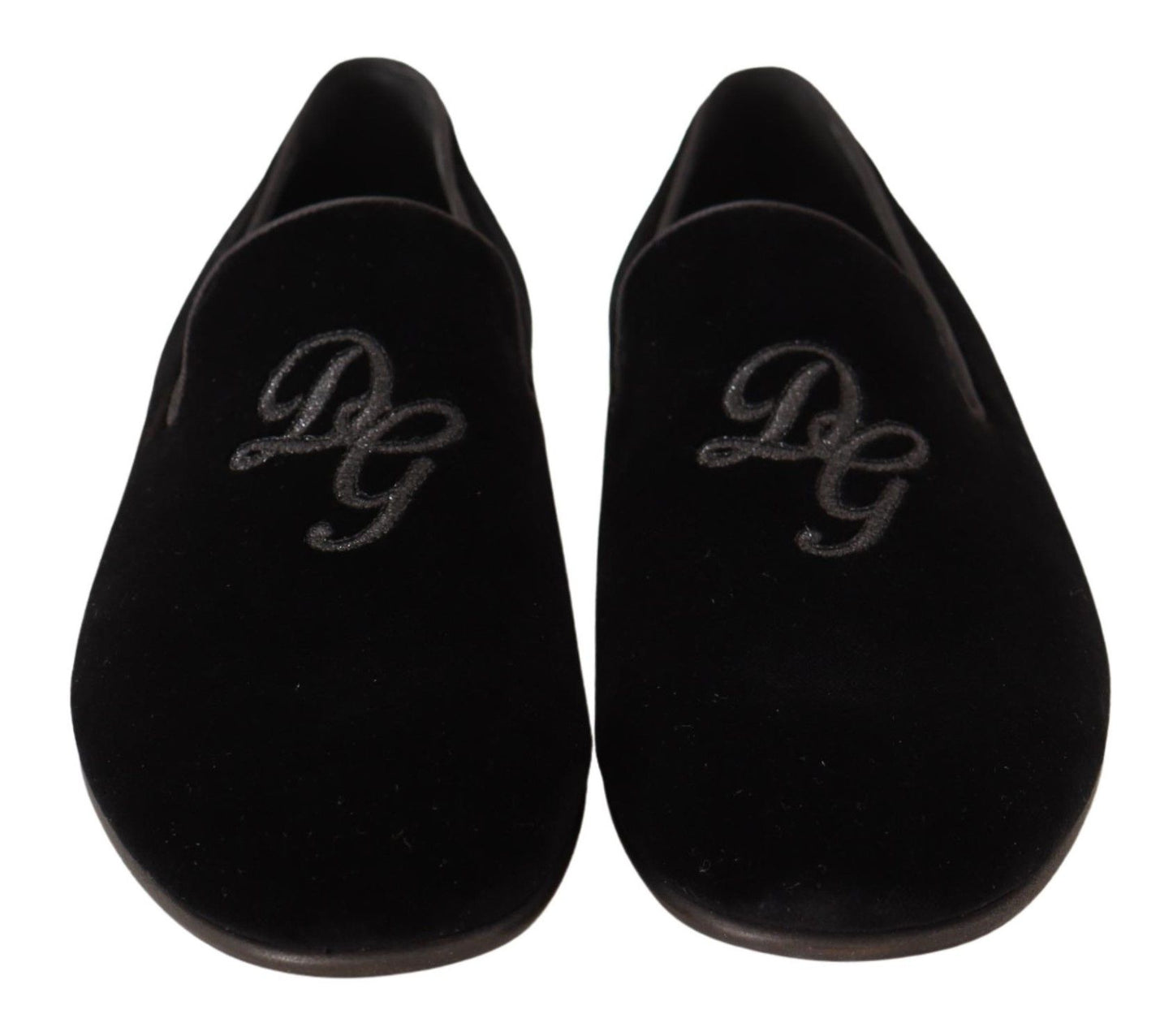 Elegant Black Velvet Loafers