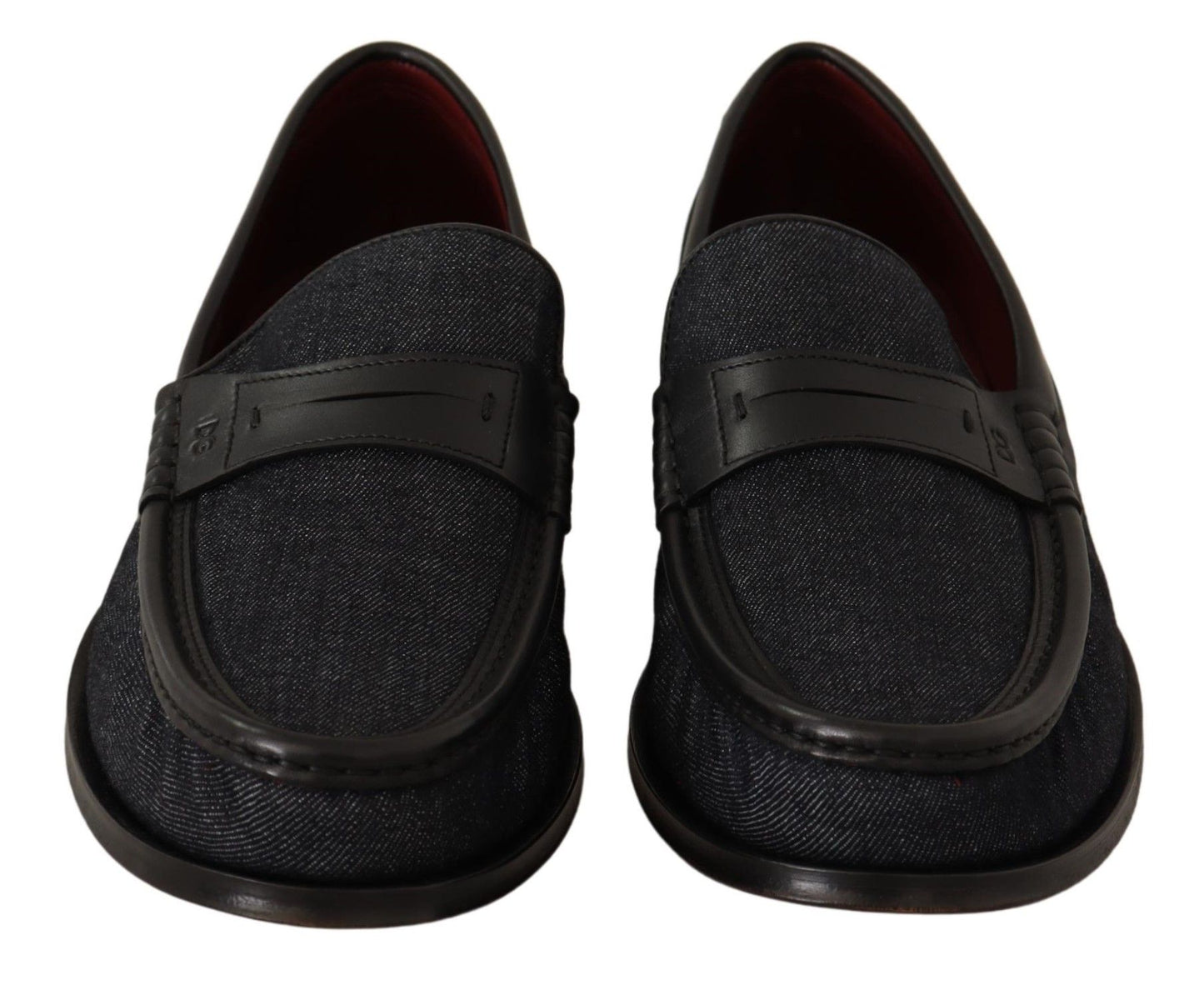 Elegant Canvas & Leather Loafers