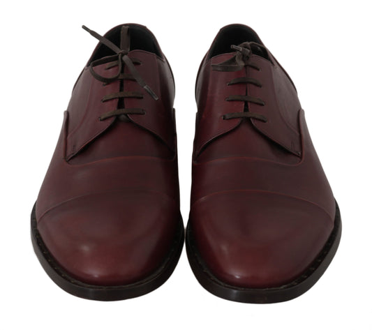 Elegant Bordeaux Leather Dress Shoes