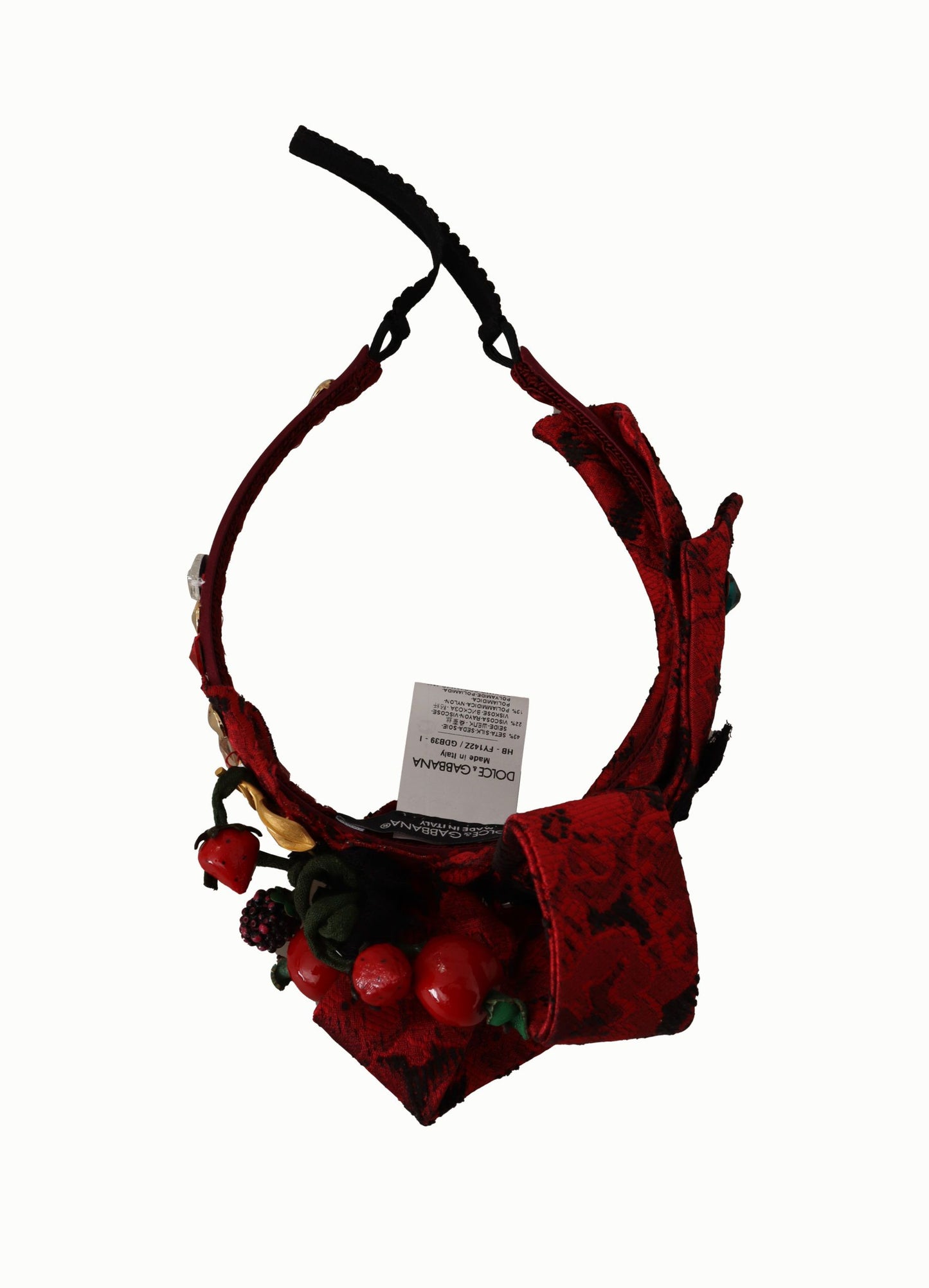Cherry Sicily Embellished Red Diadem