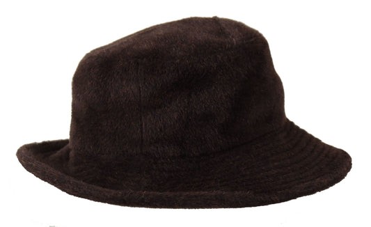 Elegant Alpaca Wool Brown Bucket Hat