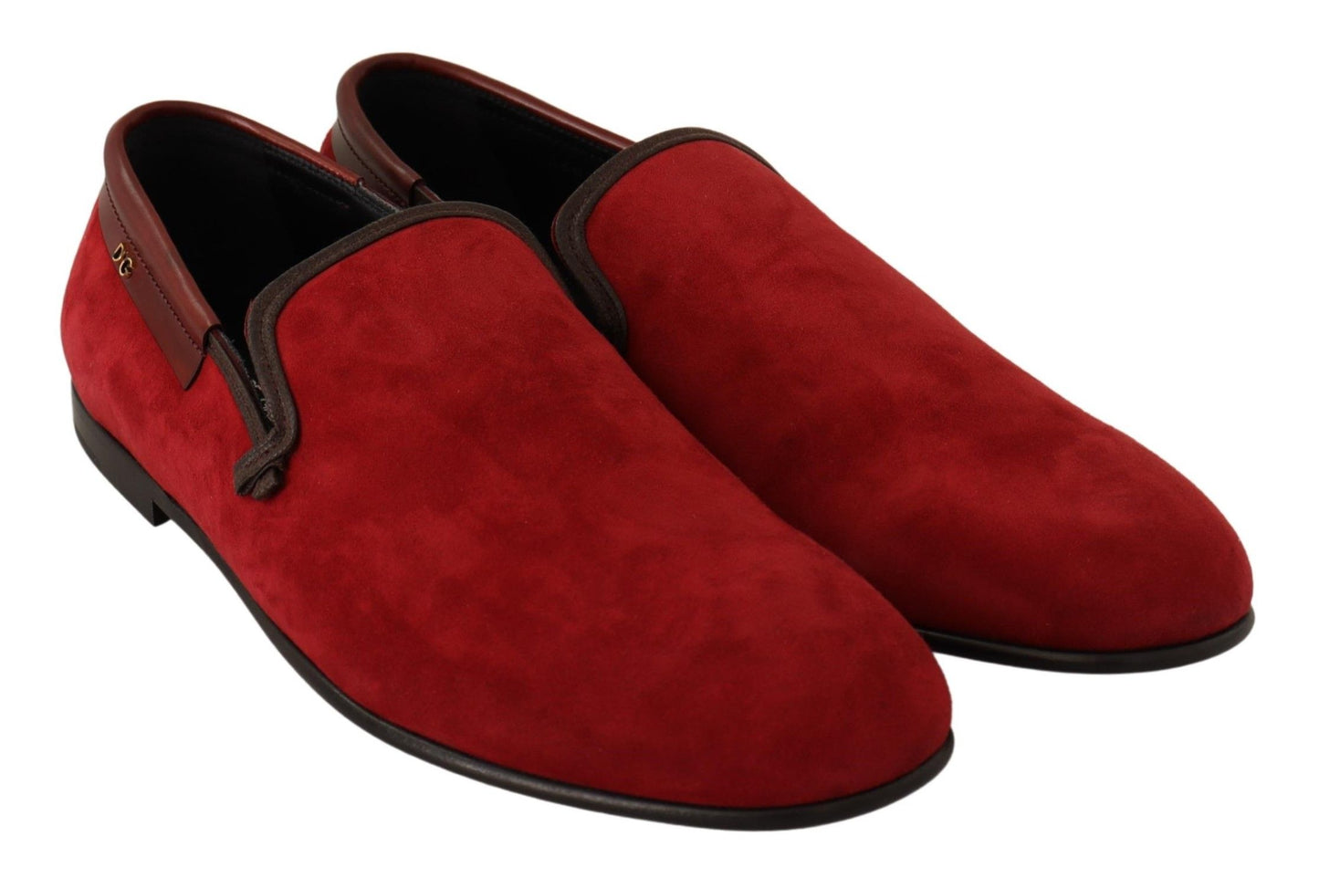 Elegant Red Suede Loafers for Men