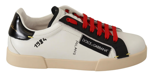 Portofino Lace-Up Leather Sneakers