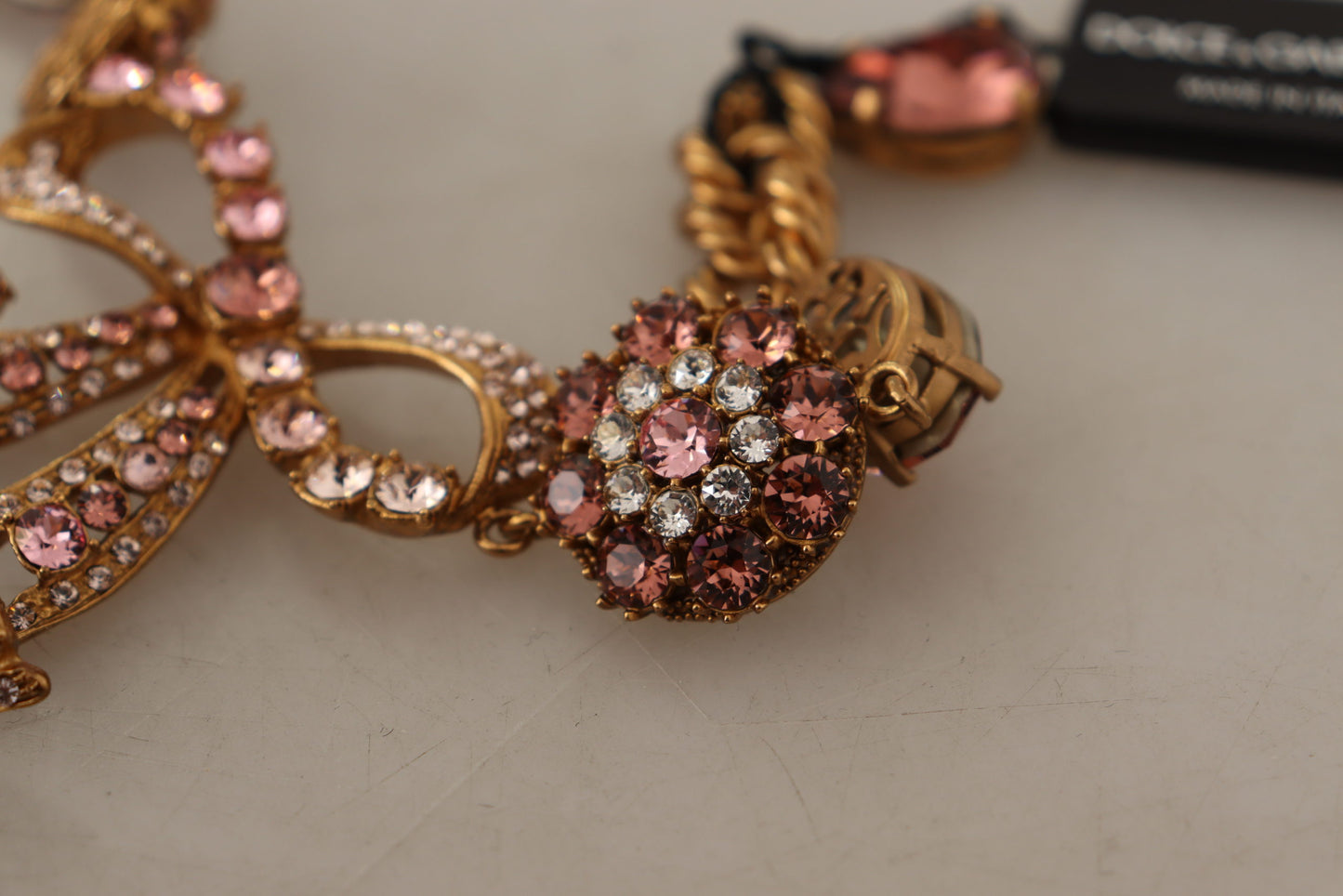 Elegant Crystal Charm Gold Bracelet