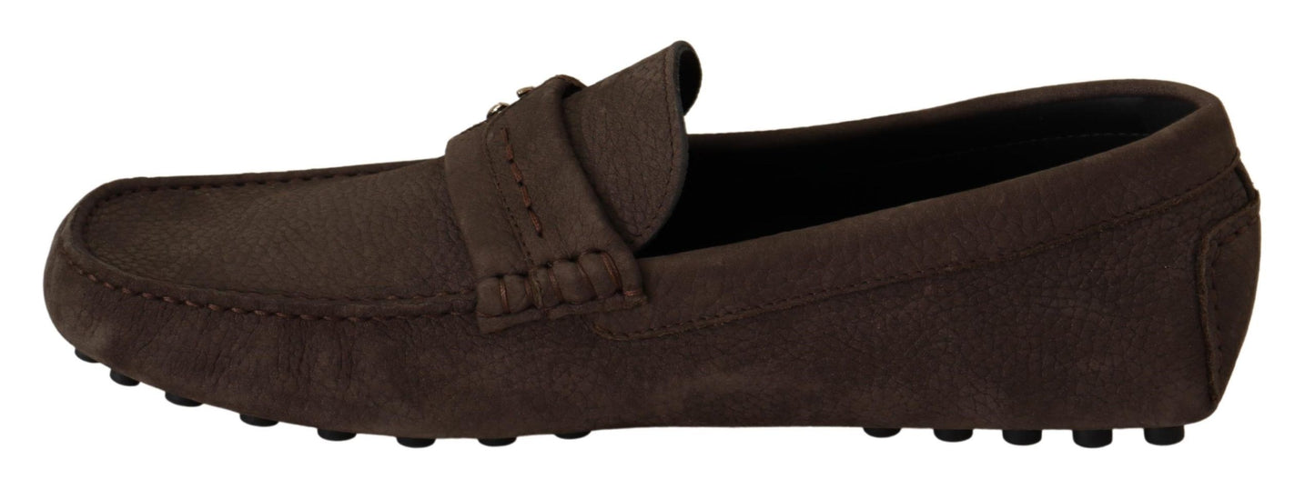 Elegant Leather Flat Loafers for Men