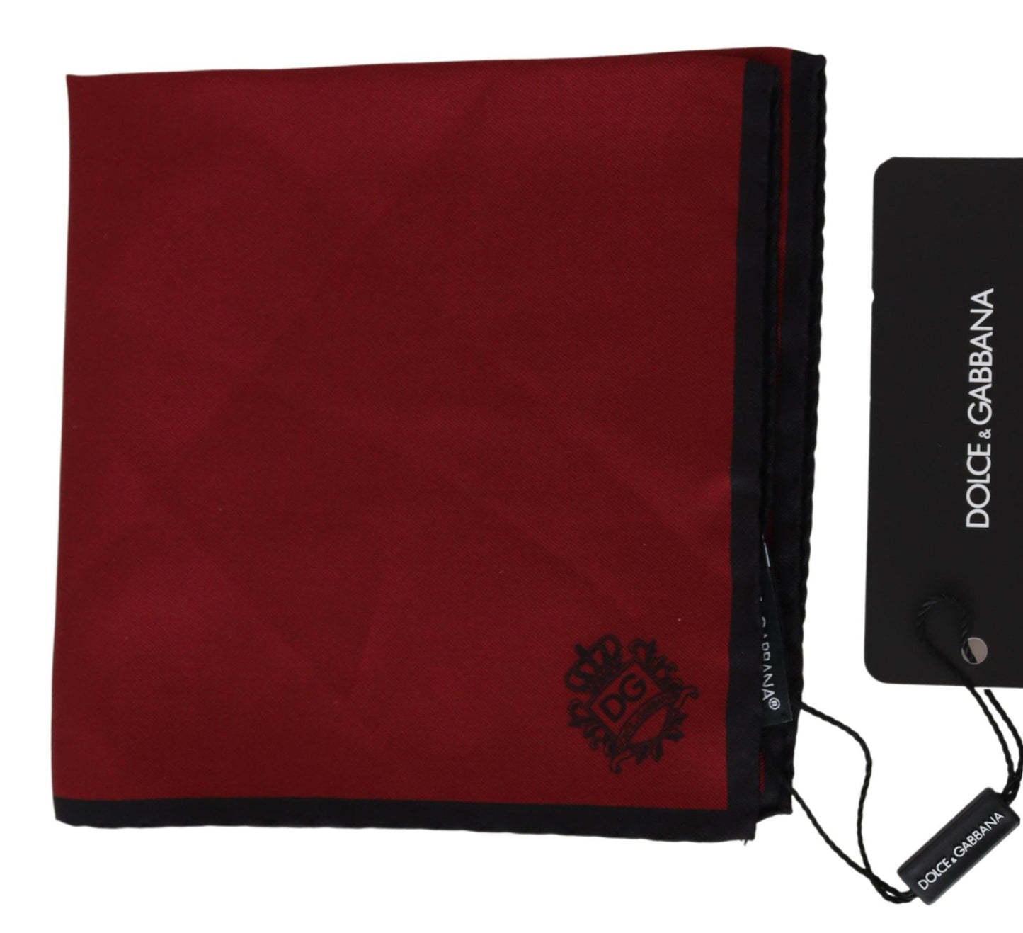 Red Square DG Logo Scarf Silk Handkerchief