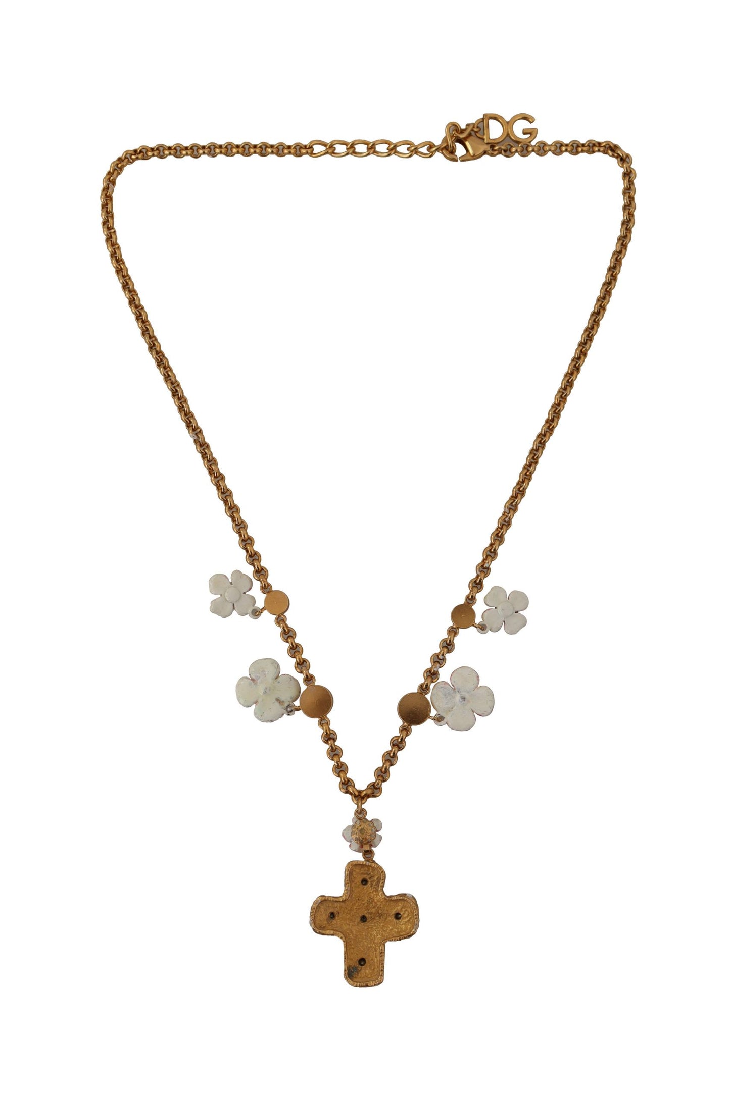 Elegant Gold Charm Cross Necklace