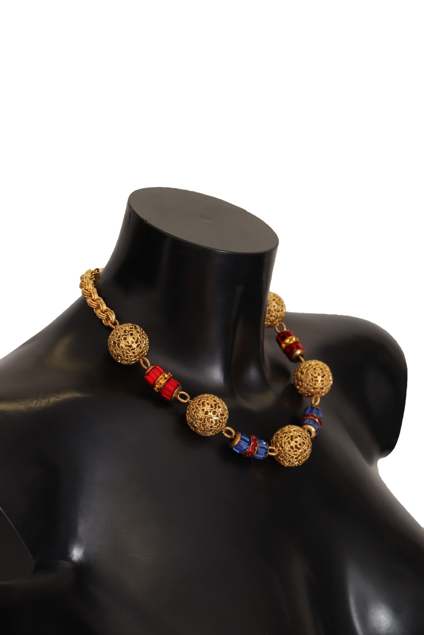 Elegant Gold Crystal Sphere Necklace