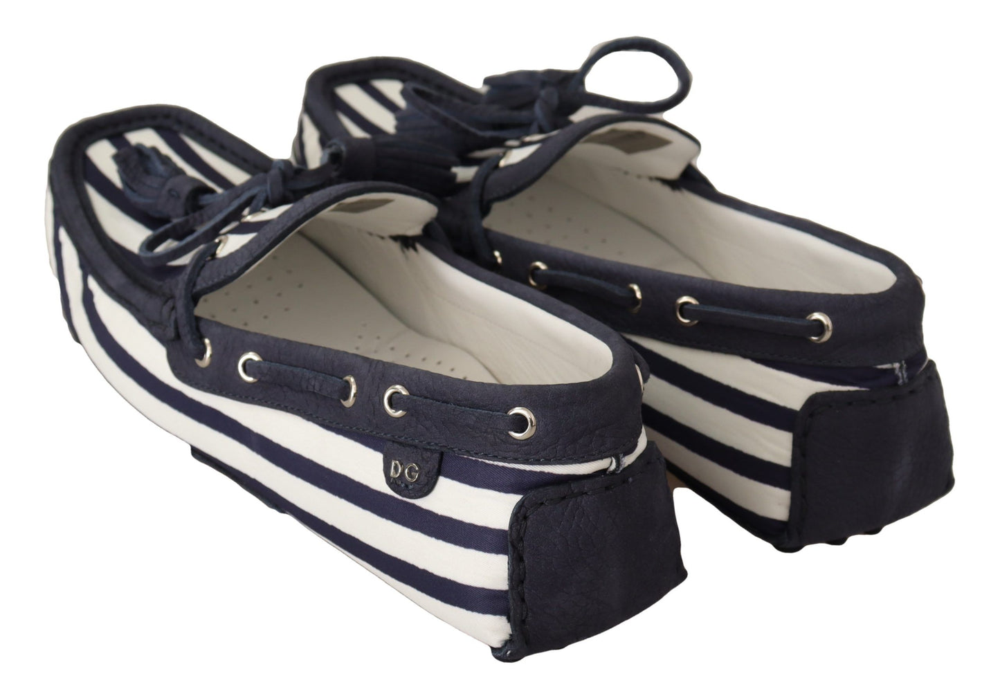 Elegant Striped Leather Loafers