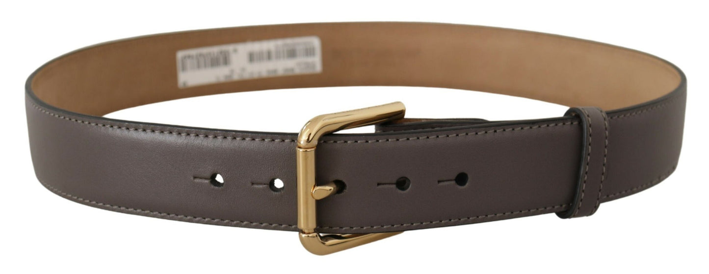 Elegant Engraved Buckle Leather Belt