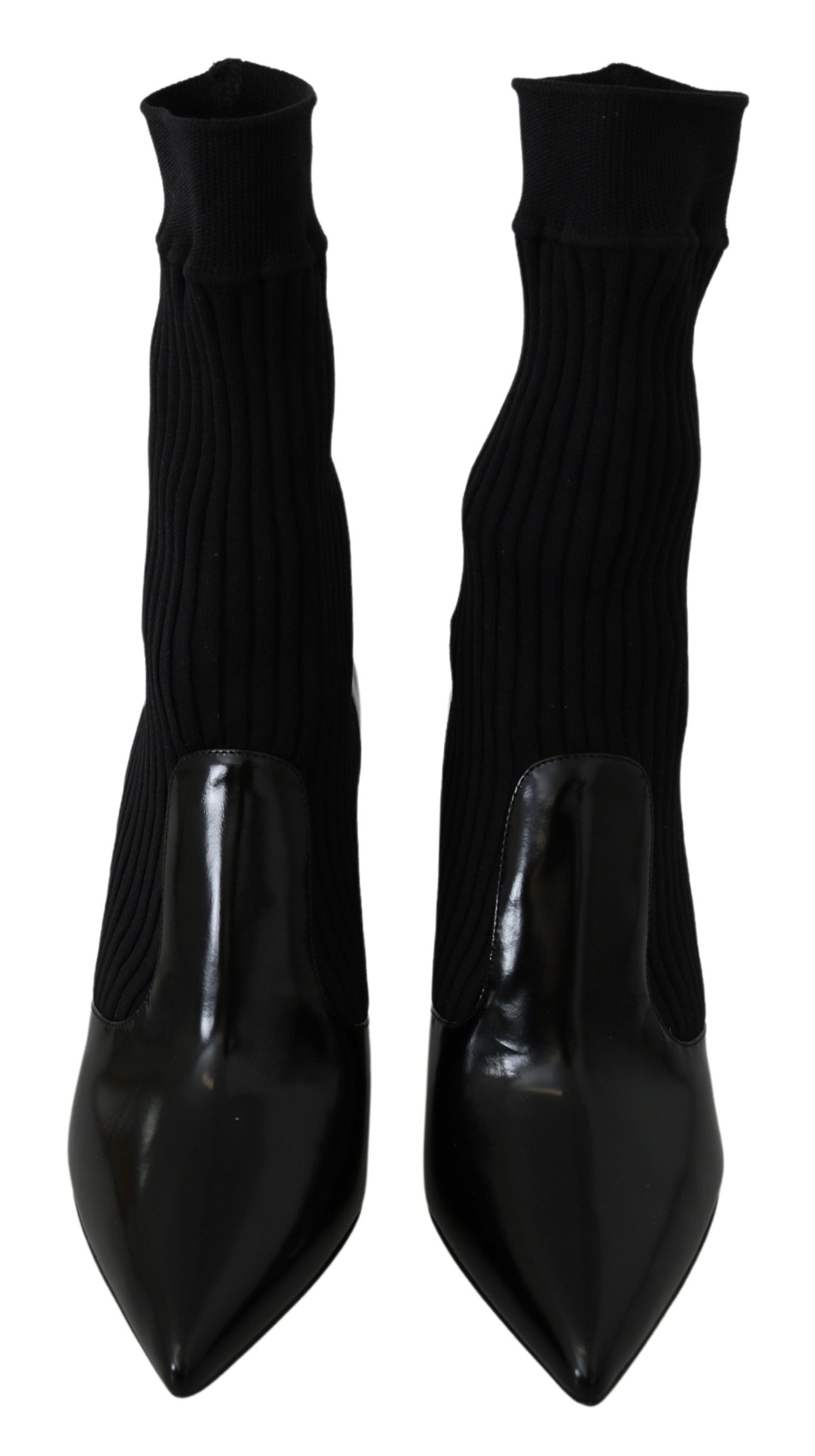 Elegant Black High Heel Boots