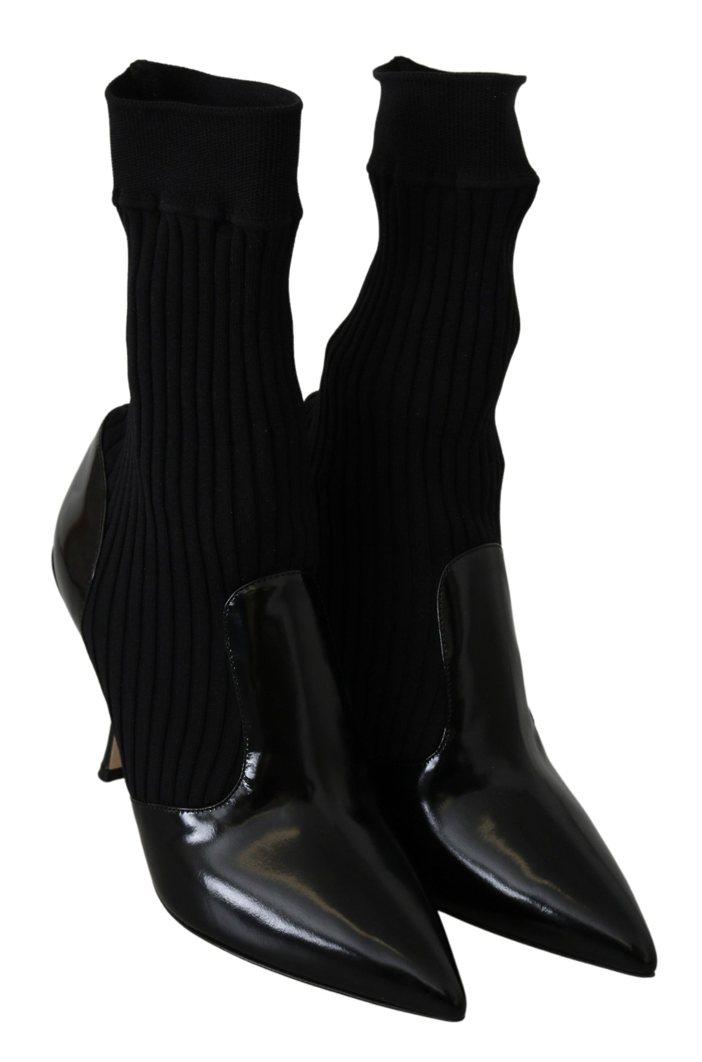 Elegant Black High Heel Boots