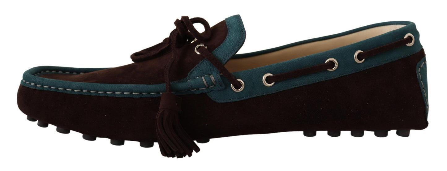 Elegant Leather and Suede Loafers