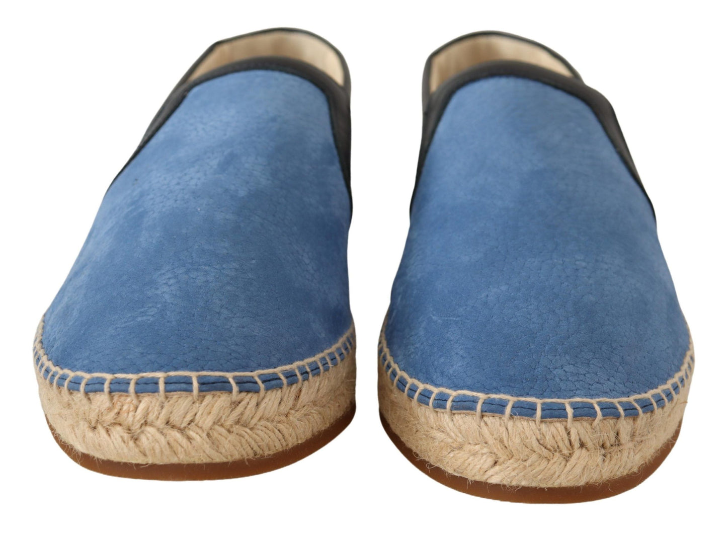 Elegant Blue Leather Loafers