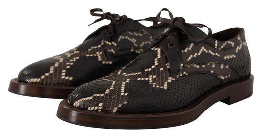Elegant Formal Python Derby Shoes