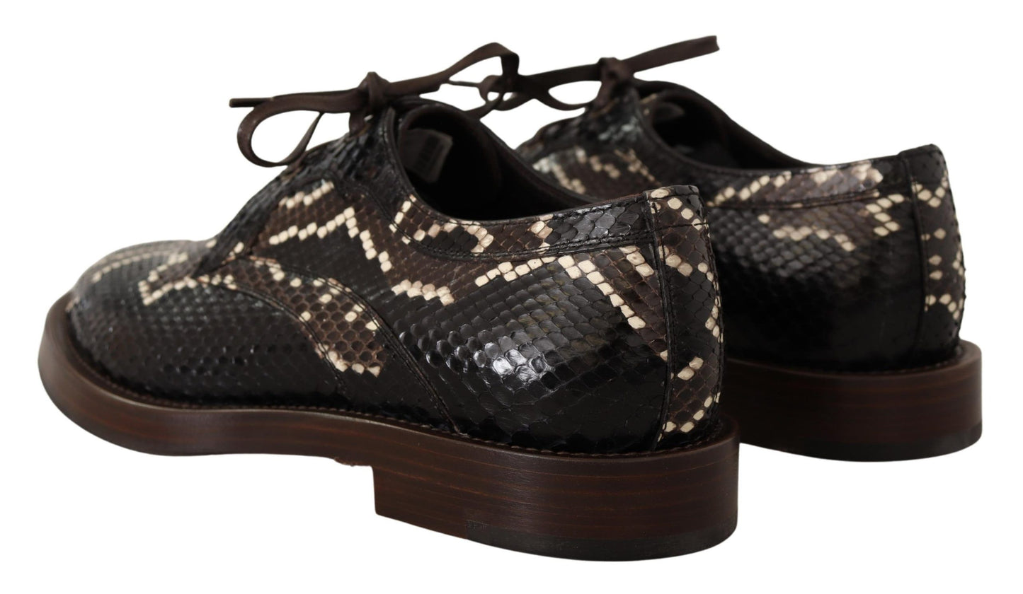 Elegant Formal Python Derby Shoes