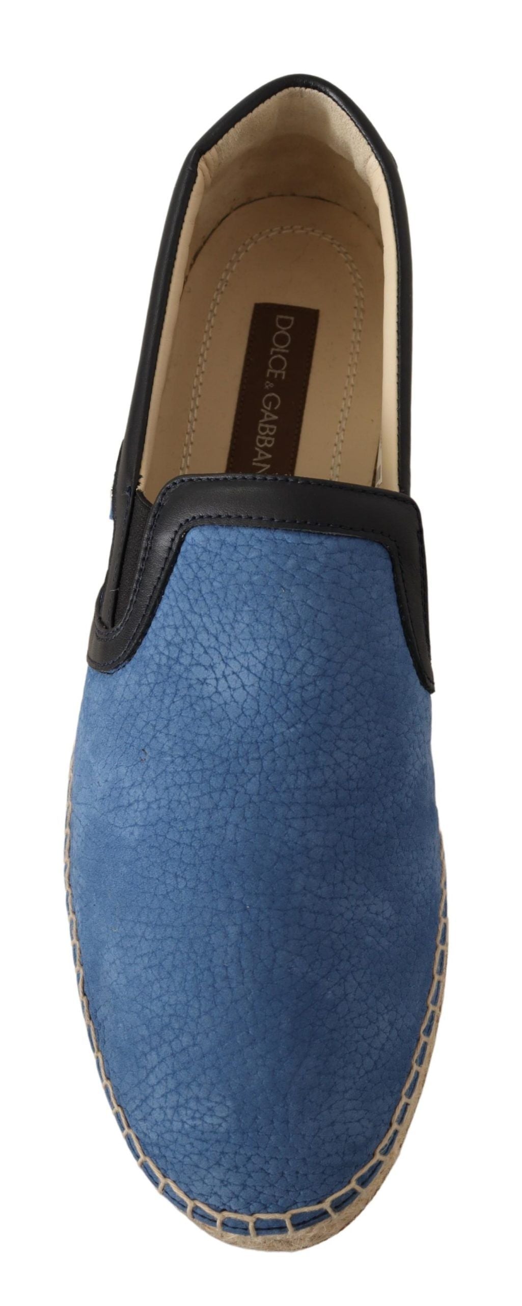 Elegant Blue Leather Loafers