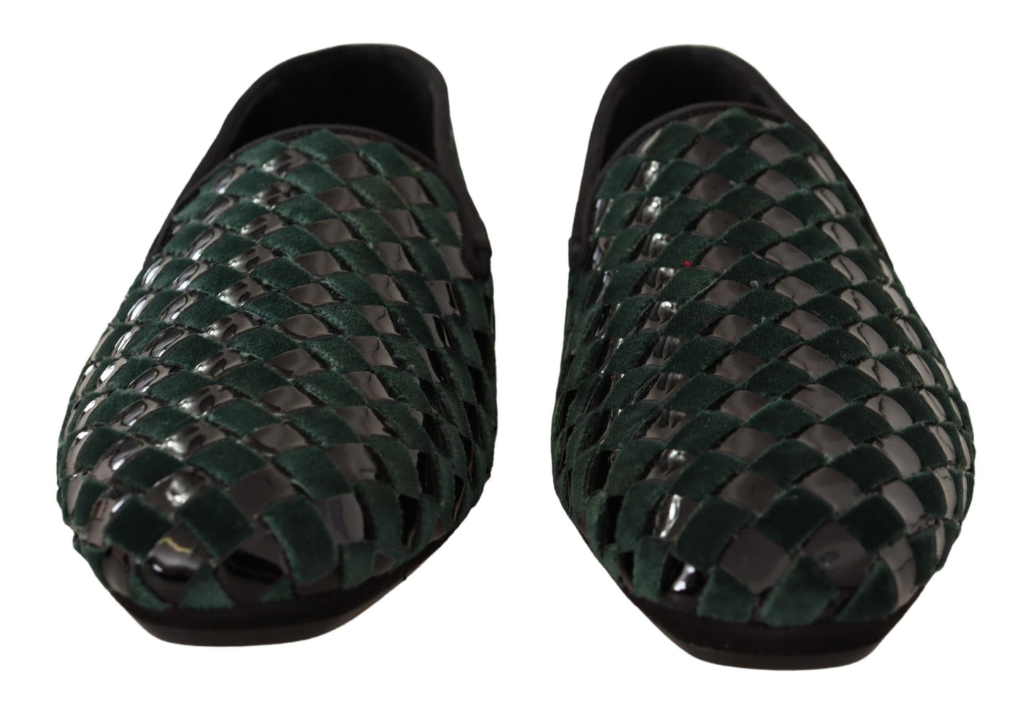Emerald Elegance Velvet Loafers
