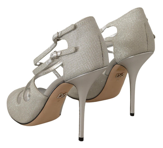 Elegant Silver Bette High-Heel Sandals
