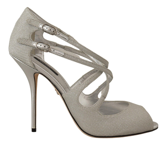 Elegant Silver Bette High-Heel Sandals