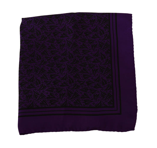 Elegant Silk Pocket Square in Purple