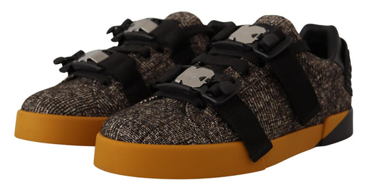 Elegant Wool-Cotton Blend Casual Sneakers