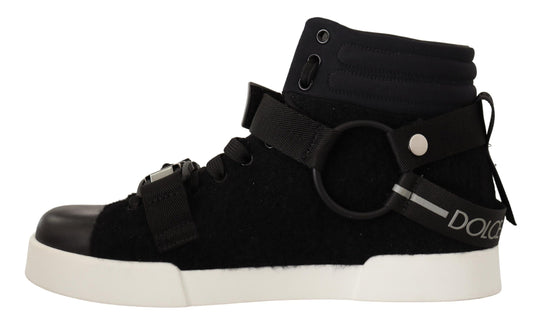 Elevate Your Step with High Top Wool Leather Sneakers