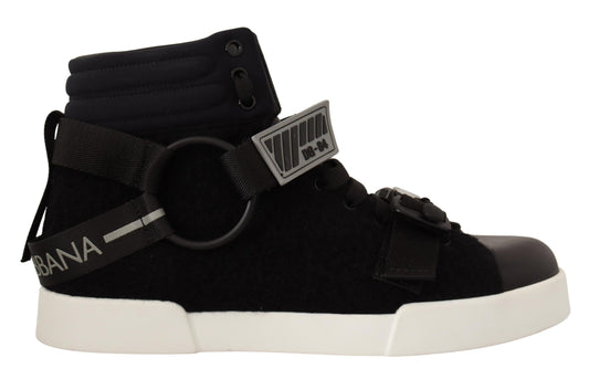 Elevate Your Step with High Top Wool Leather Sneakers