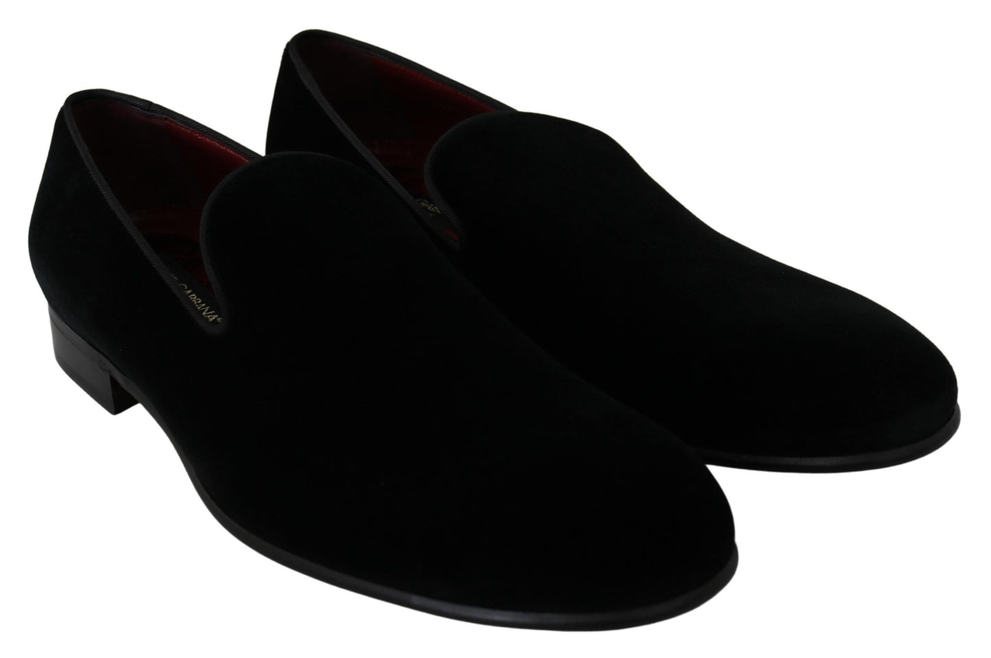 Chic Black Velvet Loafers for Men