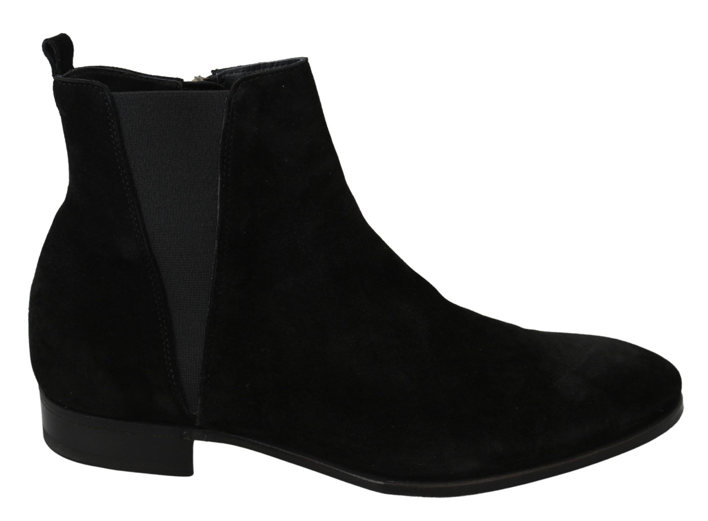 Elegant Black Suede Chelsea Boots