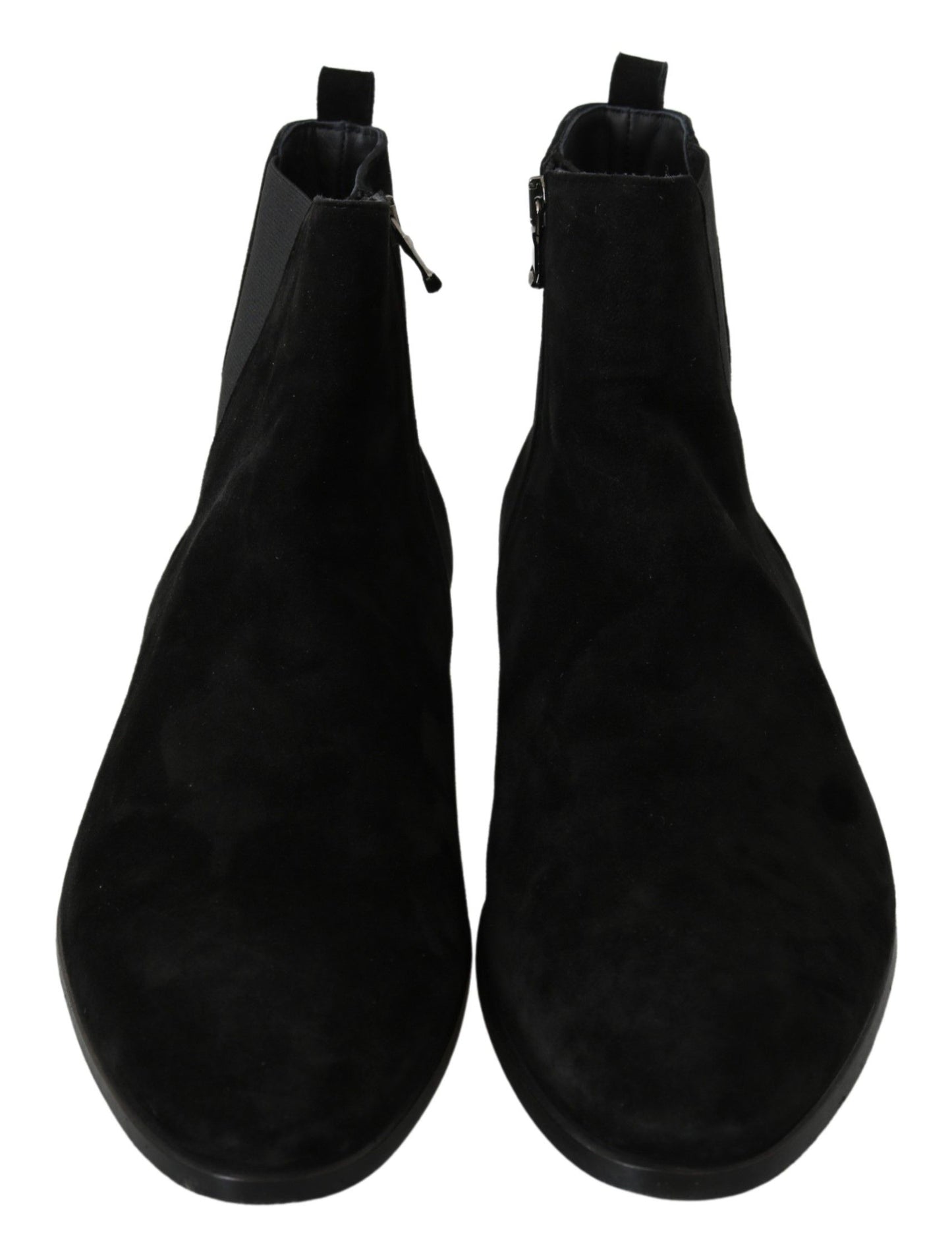 Elegant Black Suede Chelsea Boots