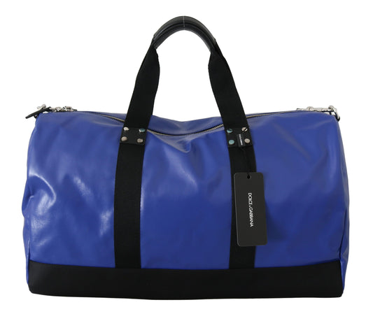 Elegant Blue Contrast Men's Travel Bag
