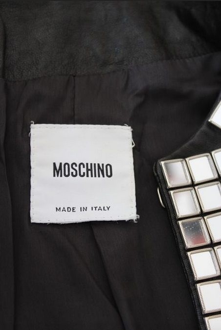 Vintage Leather Moschino Bolero Jacket