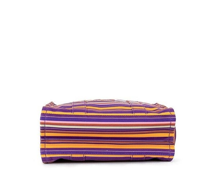 The Tote Bag Traveler Tote Medium Purple Cotton Canvas Handbag Purse
