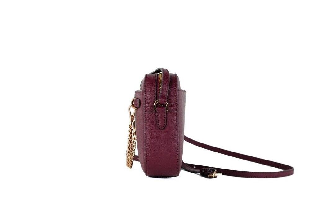 Jet Set Large East West Mulberry Leather Zip Chain Crossbody Bag