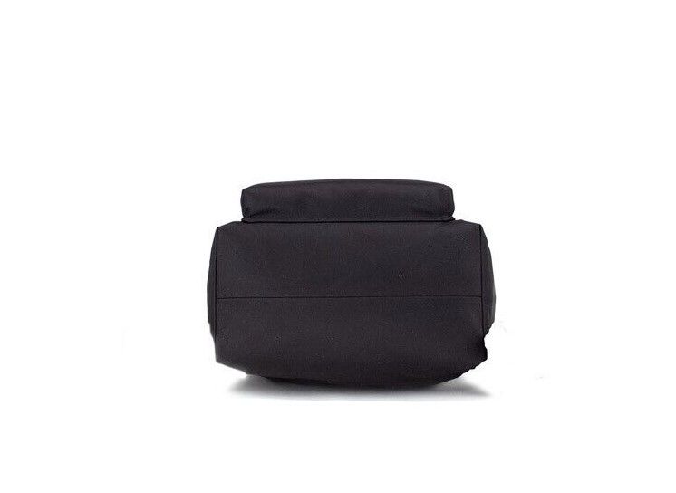 Aviator Large Black Branded Econyl Nylon Drawstring Backpack Bookbag