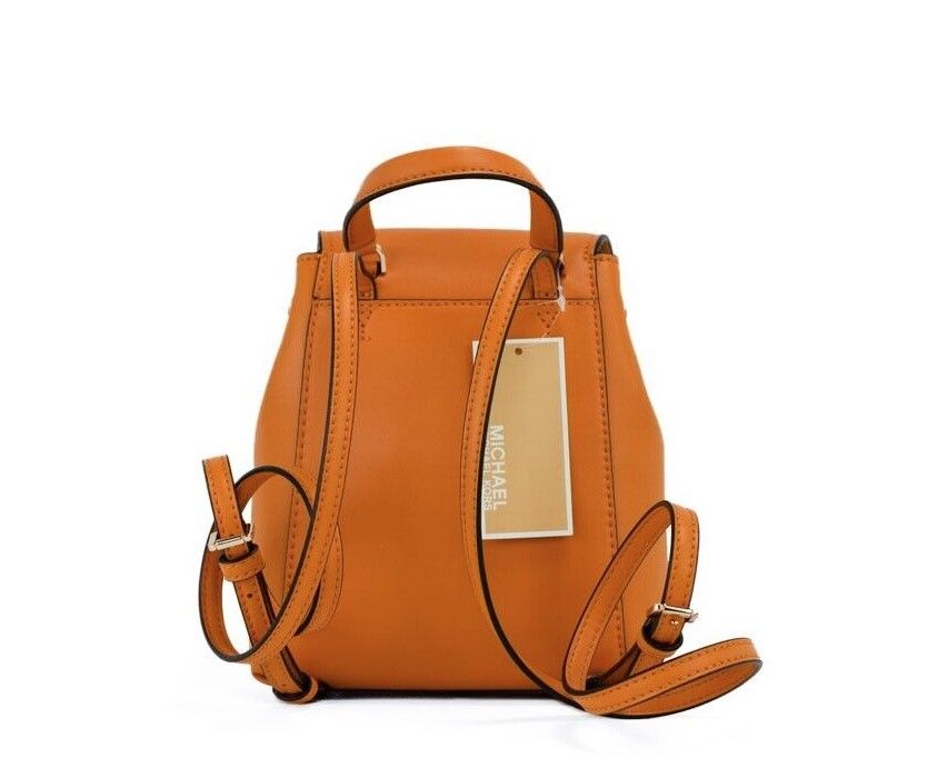 Phoebe XS Honeycomb Smooth Leather Flap Drawstring Backpack